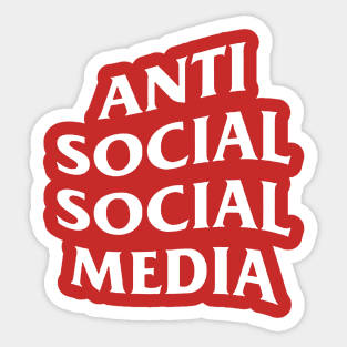 Anti-Social Social Media Sticker